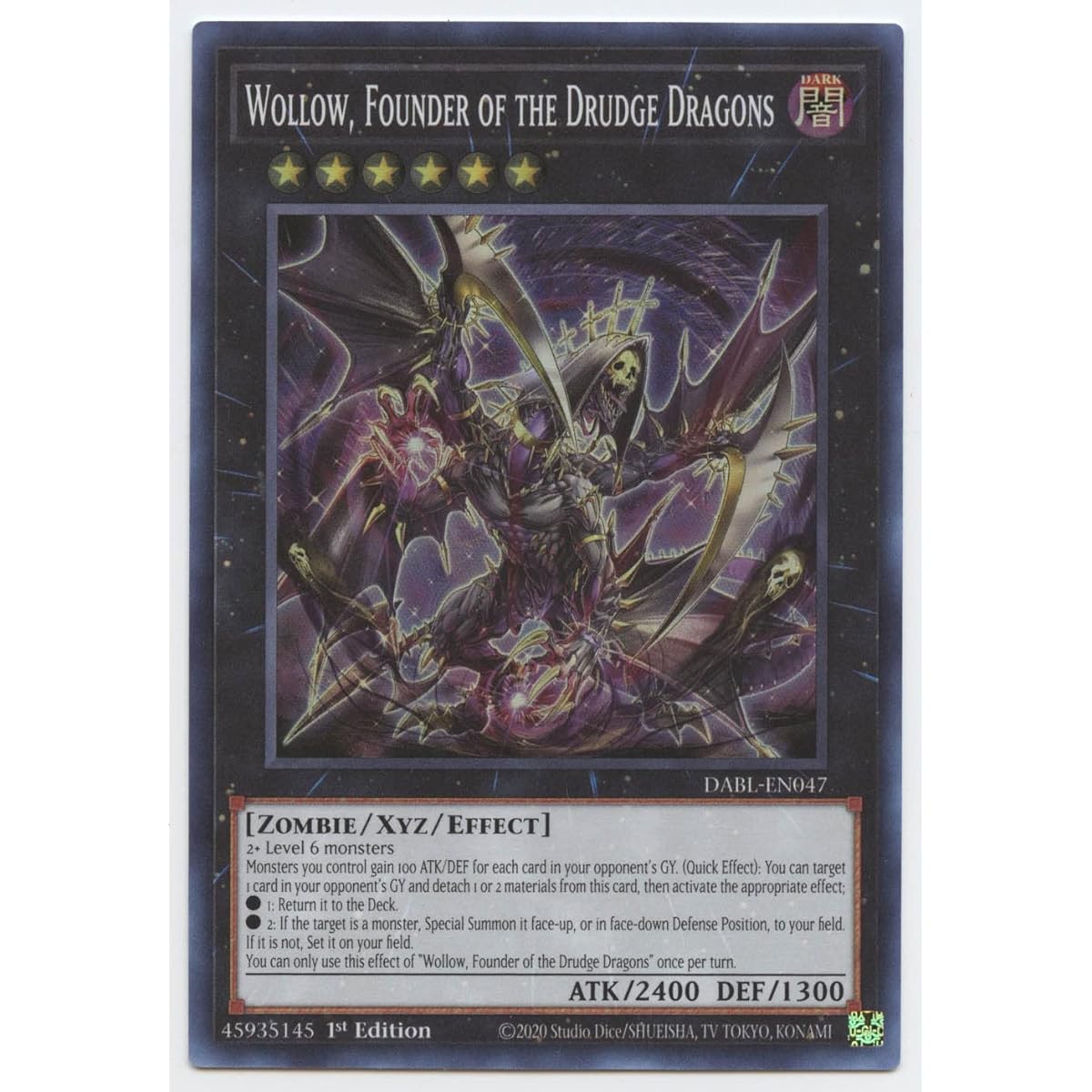 Drudge Dragons Founder Wollow DABL-EN047 Super Rare First Edition