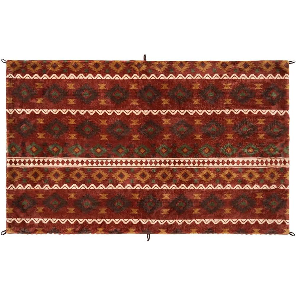 LOGOS Flame Retardant Cushion Blanket (Red) 71809821 (Approx.) Width 100 x Length 150 cm