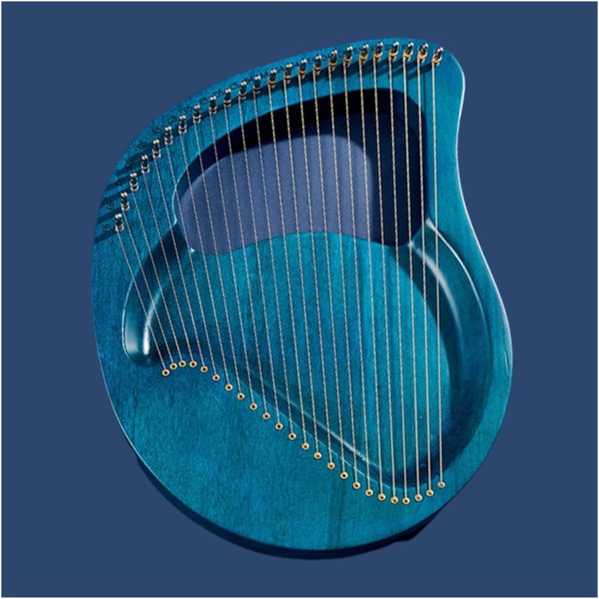 WowZza Lyra Harp 24 String Small Harp 21 String Lyra Portable Instrument Lyra for Beginners Lyra for Beginners Harp/24 Strings 4