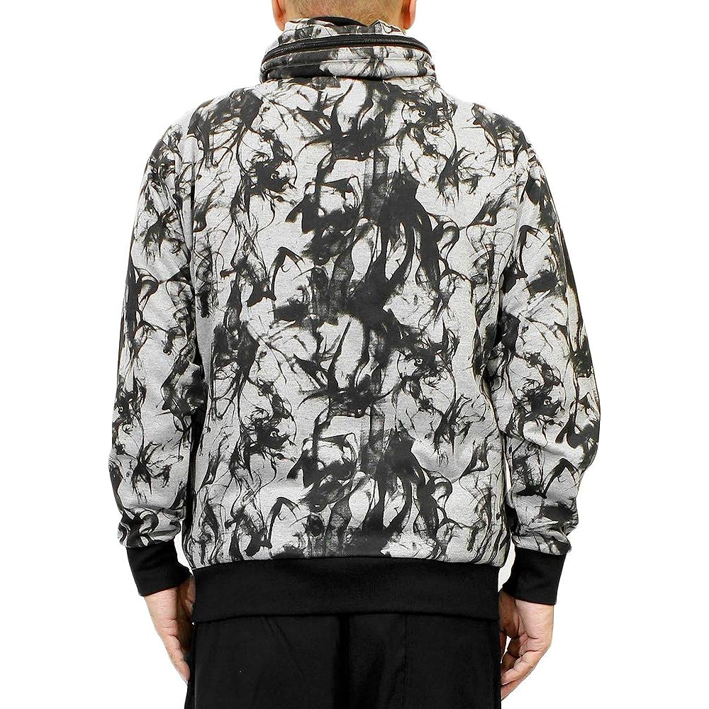 [One Colors] Volume Neck Parka Men's Large Size Punch Material Sweat Jacket