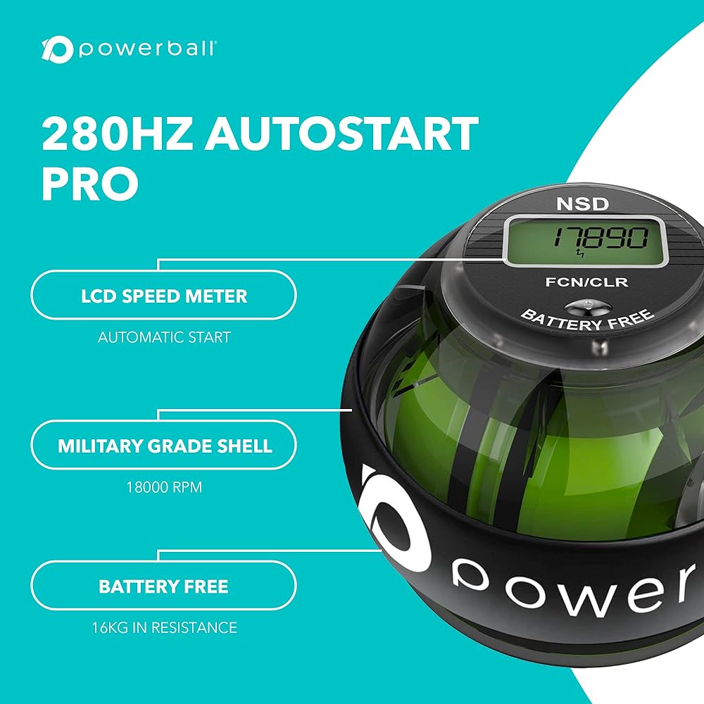 RPM Sports NSD Powerball 280Hz Model with auto start function Grip strength Wrist Forearm Muscle training