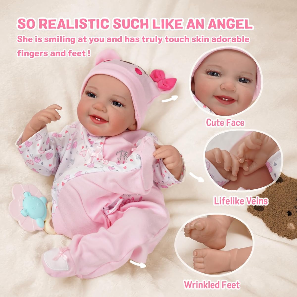 BABESIDE Reborn Baby Doll 001IXWA3-TC5