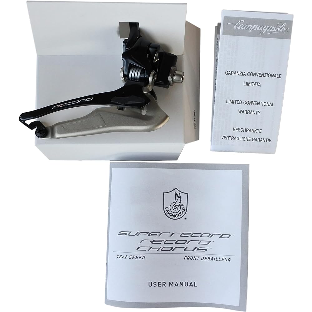 Campagnolo RECORD US direct mounted 12S front derailleur FD19-RE12B 1 piece - Black Medium