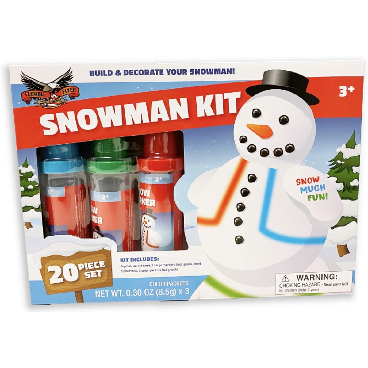 Snowman Kit SM101 3+ 20 Piece Snowman Kit Build & Decorate