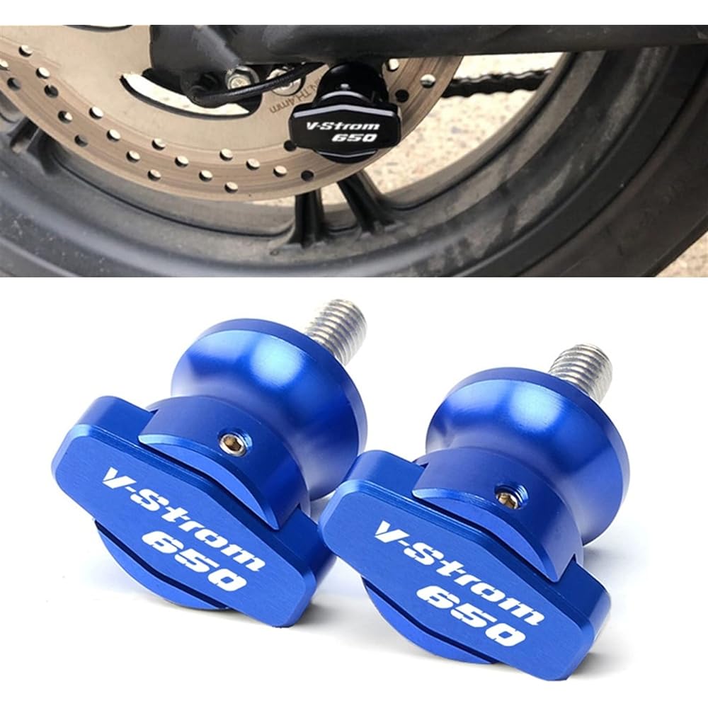 Uminino Motorcycle Accessories Swing Arm Slider Slider 8mm Stand Screw Slider Protector Fit Suzuki V-Strom 650 V-Strom650 VSTROM Swing Arm Slider Spool (Size: Gold)