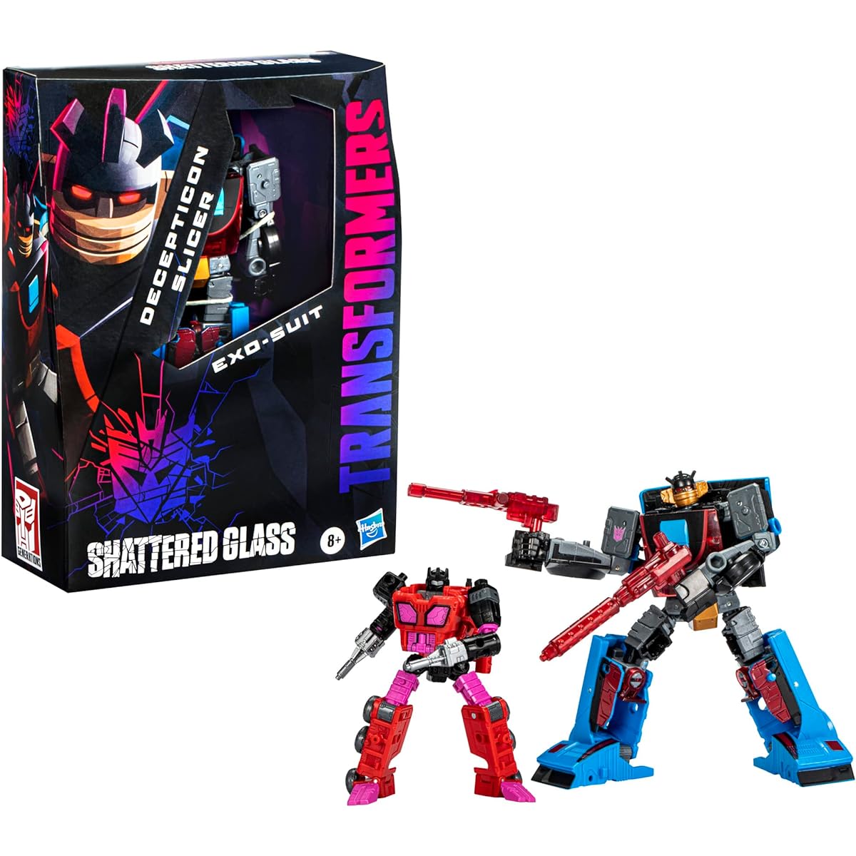 Transformers Generations Shattered Glass Collection Decepticon Slicer Exo-Suit Exclusive