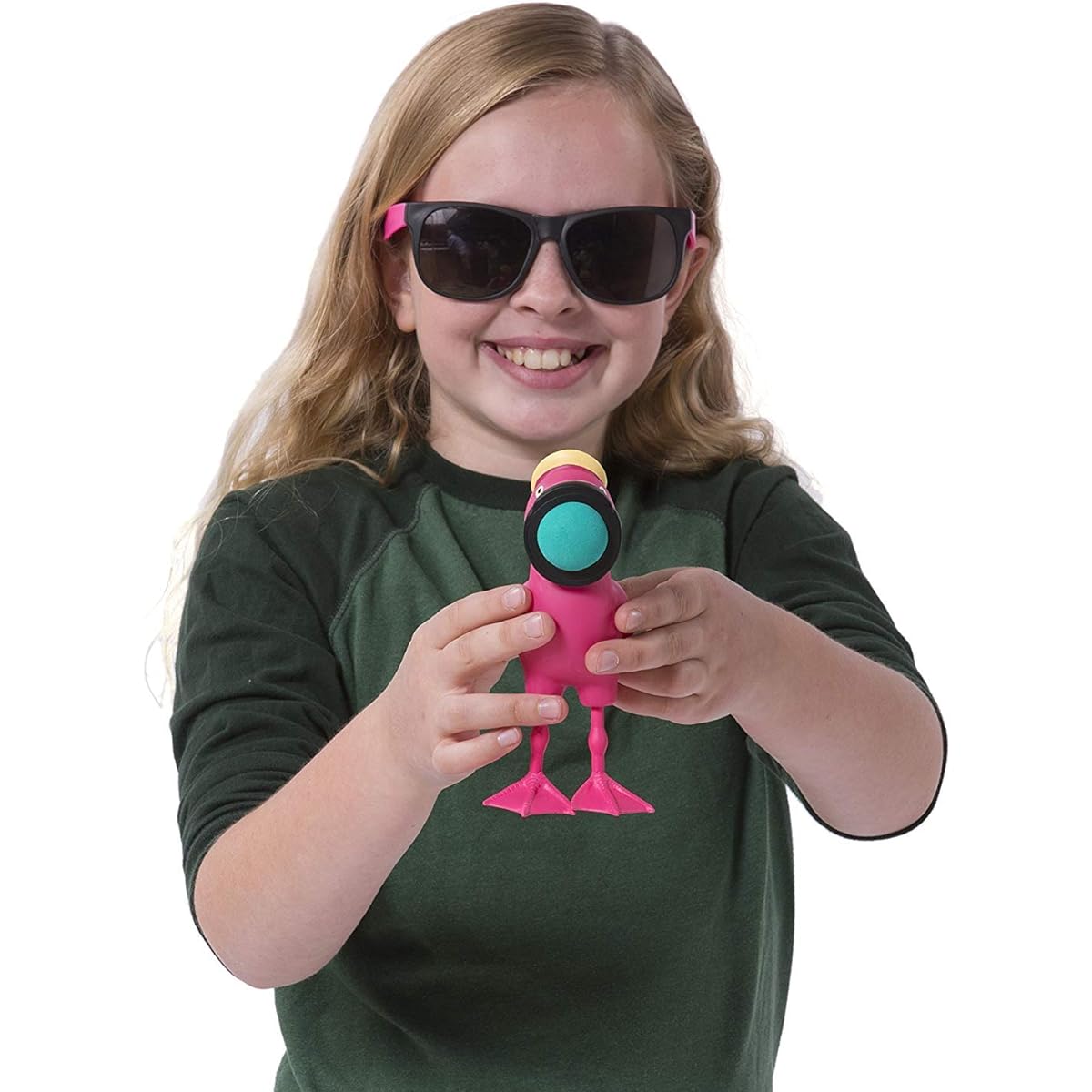 Hog Wild Flamingo Popper Toy - Shoots Foam Balls up to 20 Feet - Includes 6 Balls - Ages 4+
