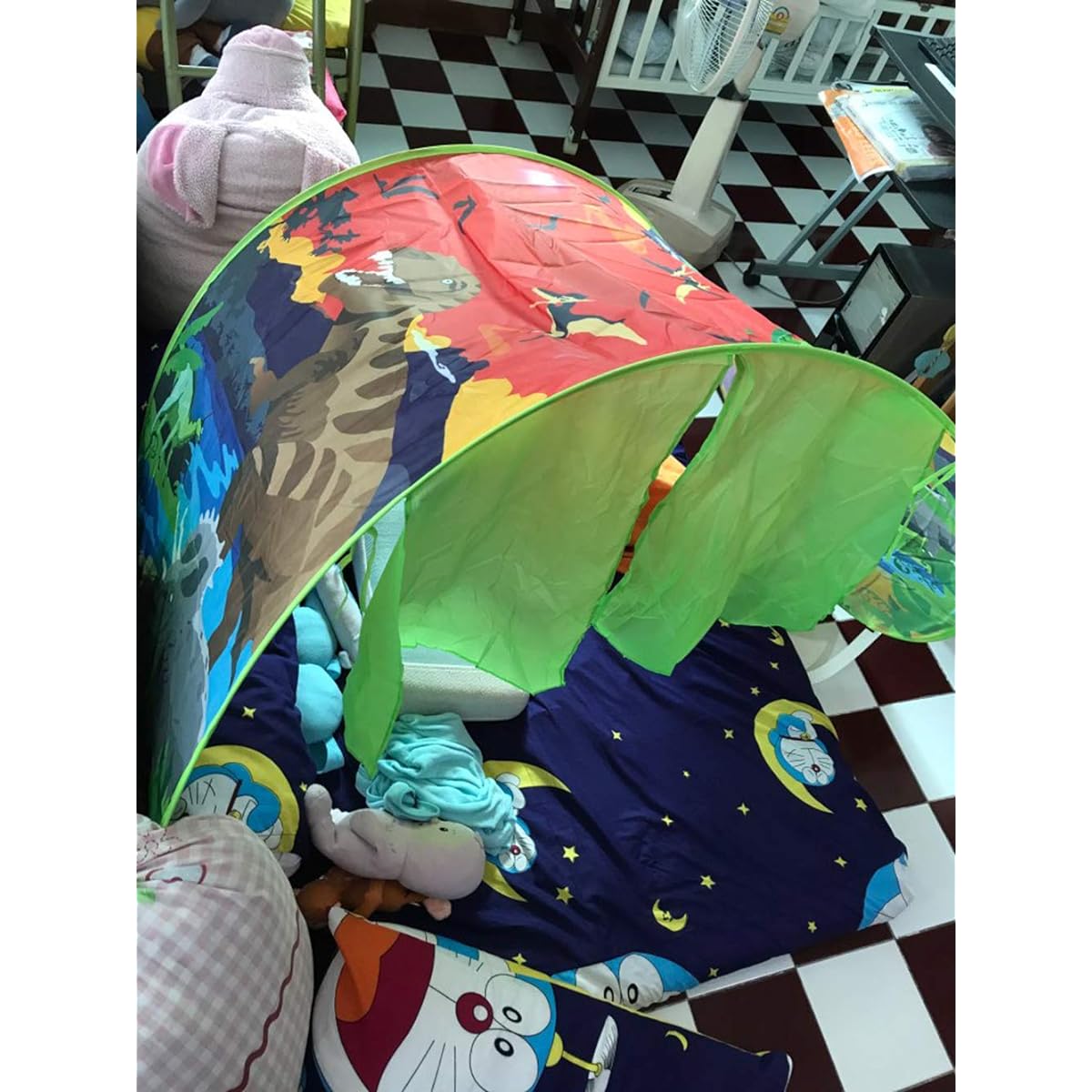 Kids Dream Bed Tent Twin Size - Deluxe Space Adventure & Dinosaur Island & Unicorn & Winter Wonderland Play Tents Boys Girls Pop up Tents Children Game Tent Magical Playhouse Christmas Birthday Gifts