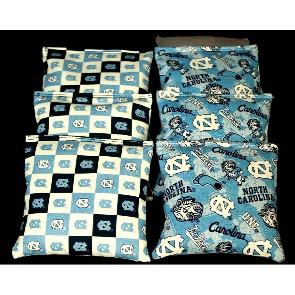 University of North Carolina Tarheels Cornhole Bean Bags ACA Regulation UNC Bags