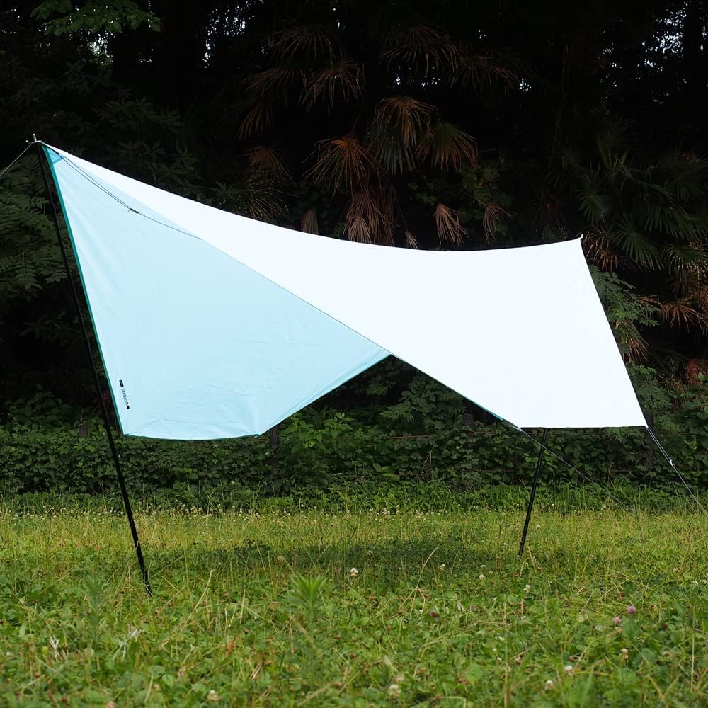 MONORAL Camping Tarp (Sky Blue) Sky Film 180SIL Hexagonal (Hexagonal) MT-0036 / For 1 to 2 people