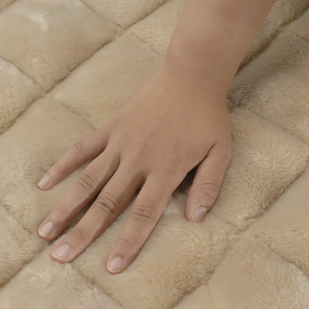 nishikawa [Nishikawa] Warm Bed Pad Brown Queen Antistatic Smooth Rose Oil Treated My Model Plain FM38010038BE