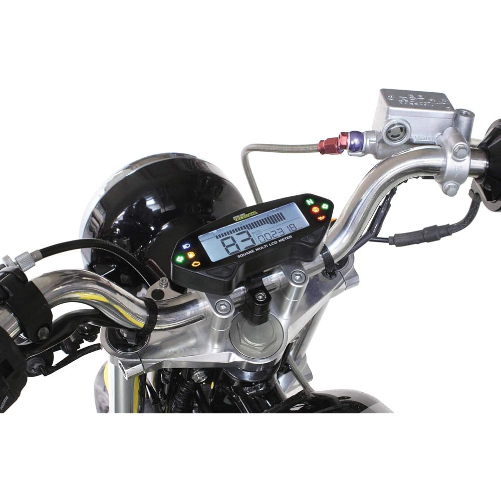 Special Parts TAKEGAWA Square Multi LCD Meter General Purpose (12V Vehicle) 05-05-0037