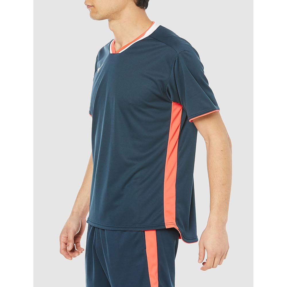 [Mizuno] Badminton Wear Game Shirt Short Sleeve Sweat Absorbent Quick Drying 72MAA006