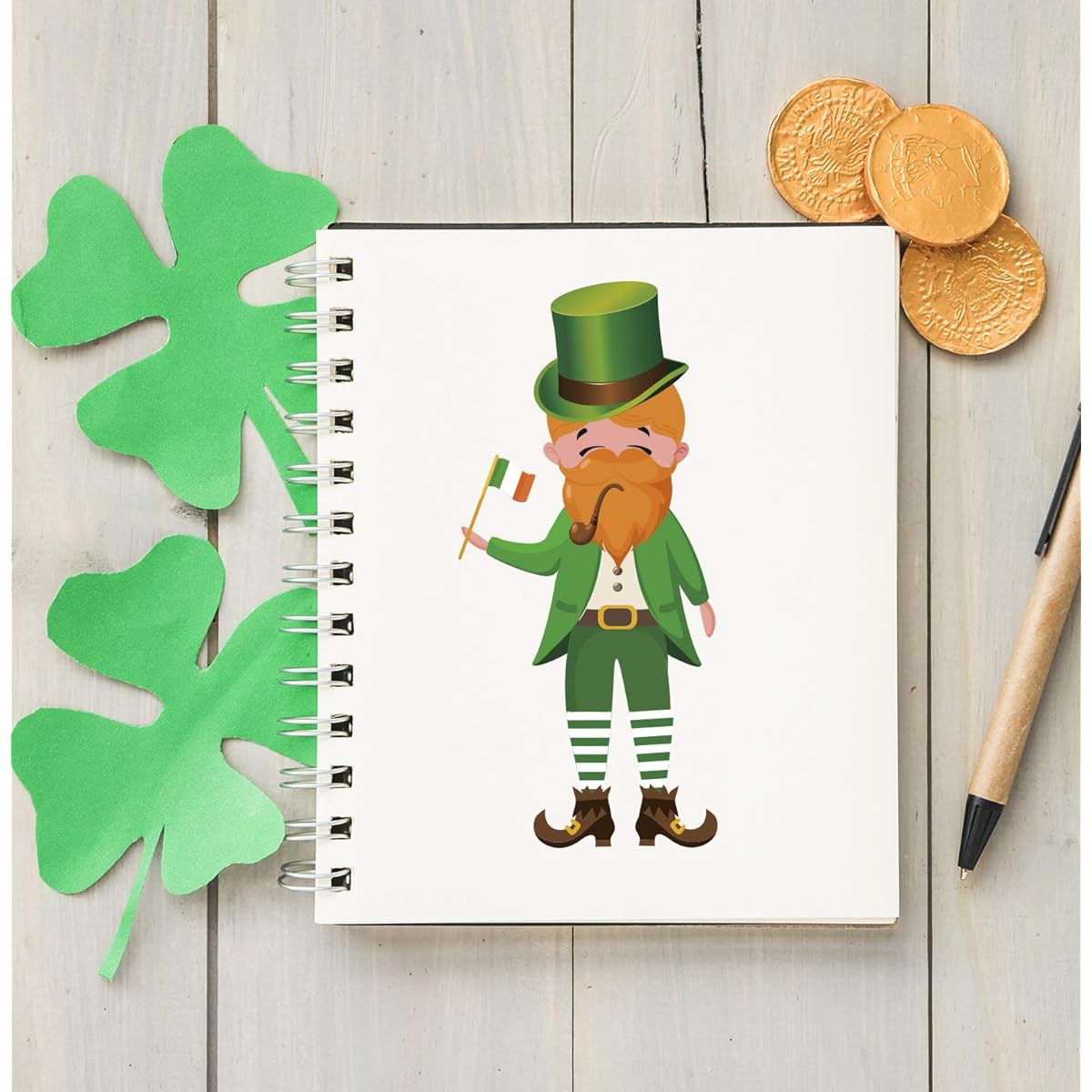 St. Patrick's Day Stickers for Kids Crafts Irish Lucky Party Game Prize 24Ct