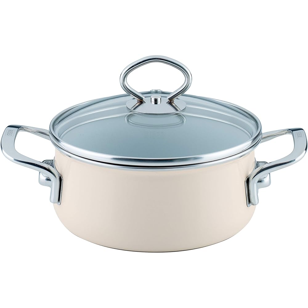 RIESS Two-handed pot VERDE 1kg casserole m.Glasdeck 16cm 1L 0707-013