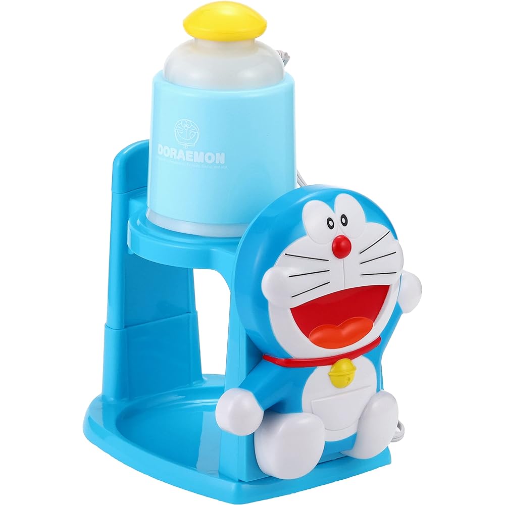 Doshisha Shaved Ice Maker, Electric Doraemon, Compatible with Individual Ice, Includes 2 Ice Cups
