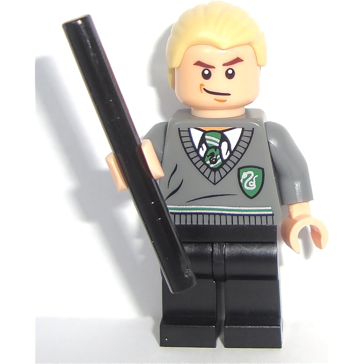 LEGO Harry Potter: Draco Malfoy Minifigure With Black Magic Wand