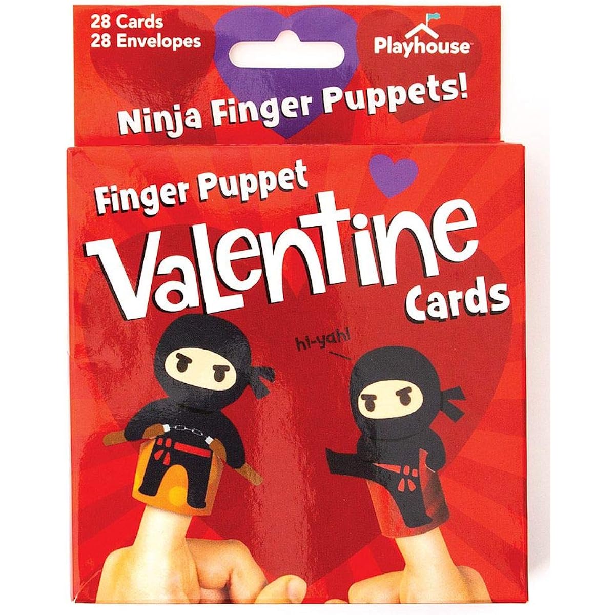 Playhouse 28 Card Valentine Exchange Box Assortment for 4 Kids VPS-7007