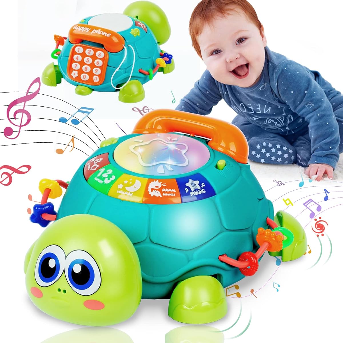 Baby Toys Musical Crawling Turtle Learning Toys Toddlers Crawling Educational Toys for Toddlers