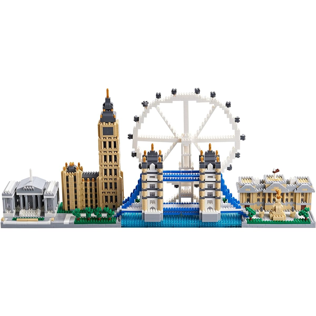Kadablk Architecture London Skyline Collection, 3430 Pieces for Adults and Children, Micro Mini Blocks Set Model Kit, Landmark Model
