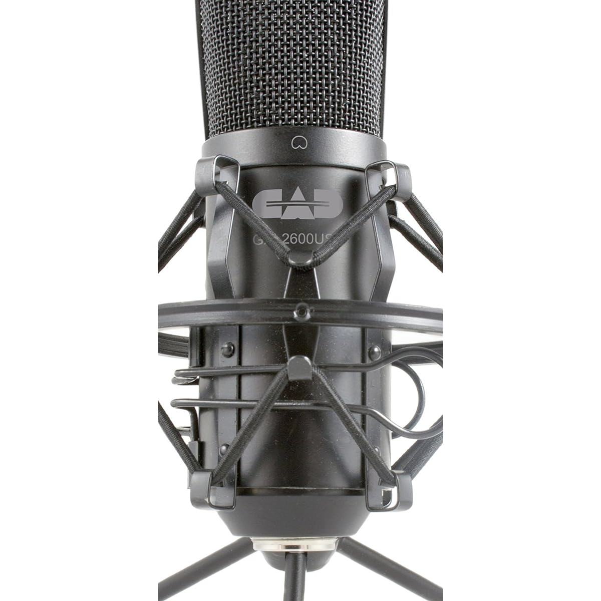 CAD AUDIO Premium USB Large Diaphragm Unidirectional Condenser Microphone w/Tripod Stand, 10ft USB Cable GXL2600USB