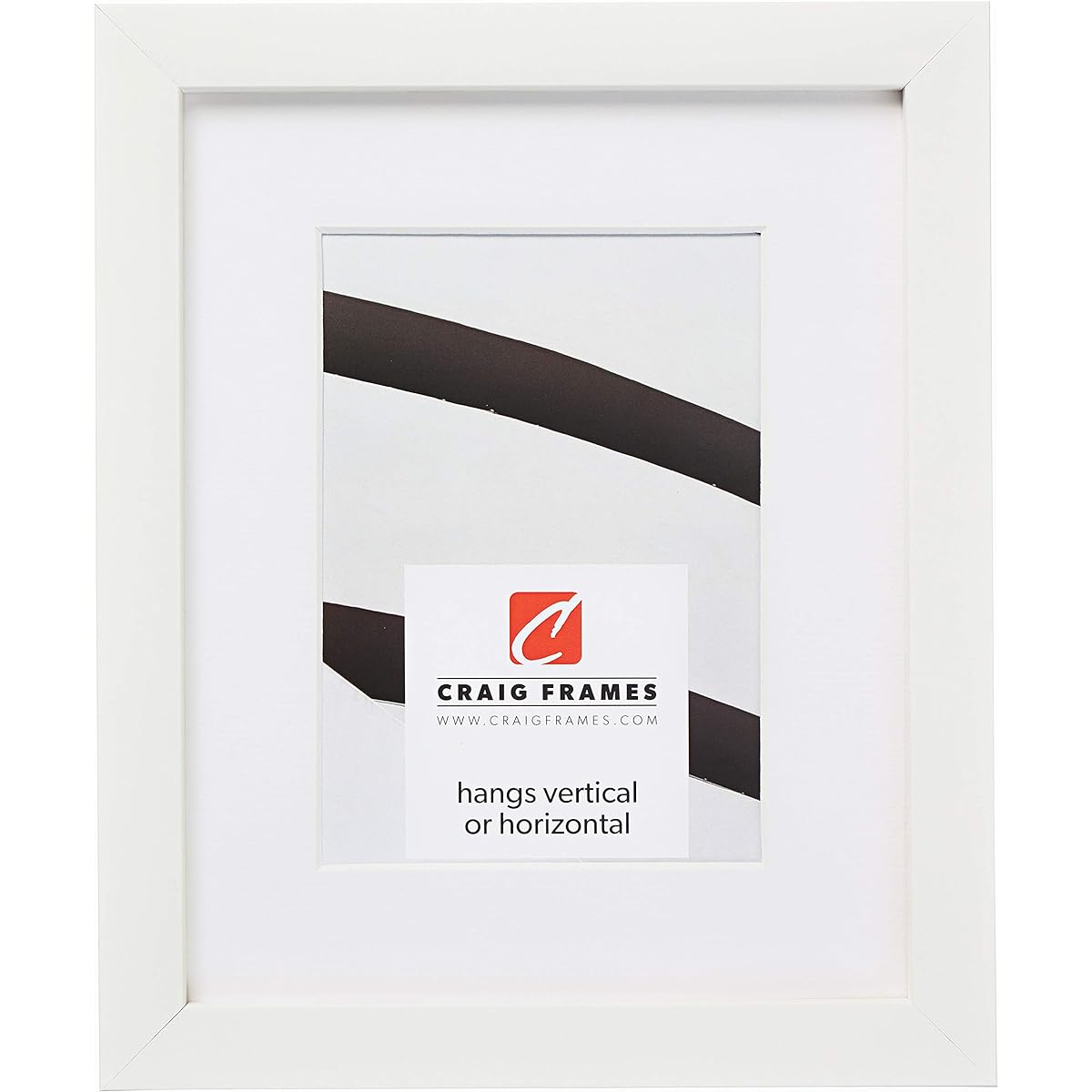 Craig Frames Confetti 24 x 32 Inch Modern White Picture Frame Matte Finish for 20 x 28 Inch Photos