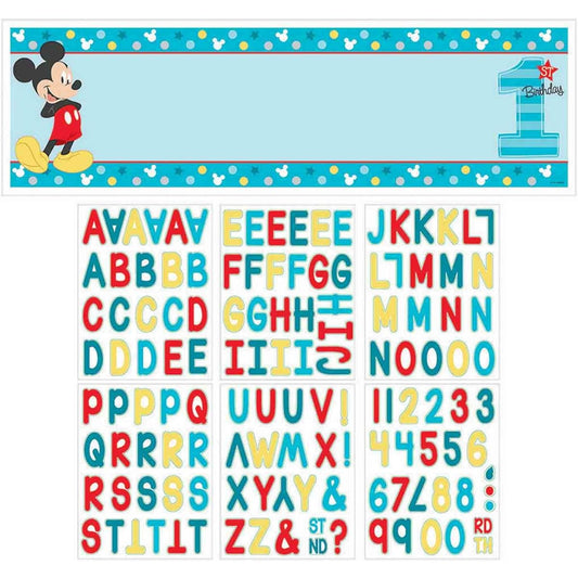 amscan Disney Mickey's Fun 120245 Giant Banner Kit Birthday