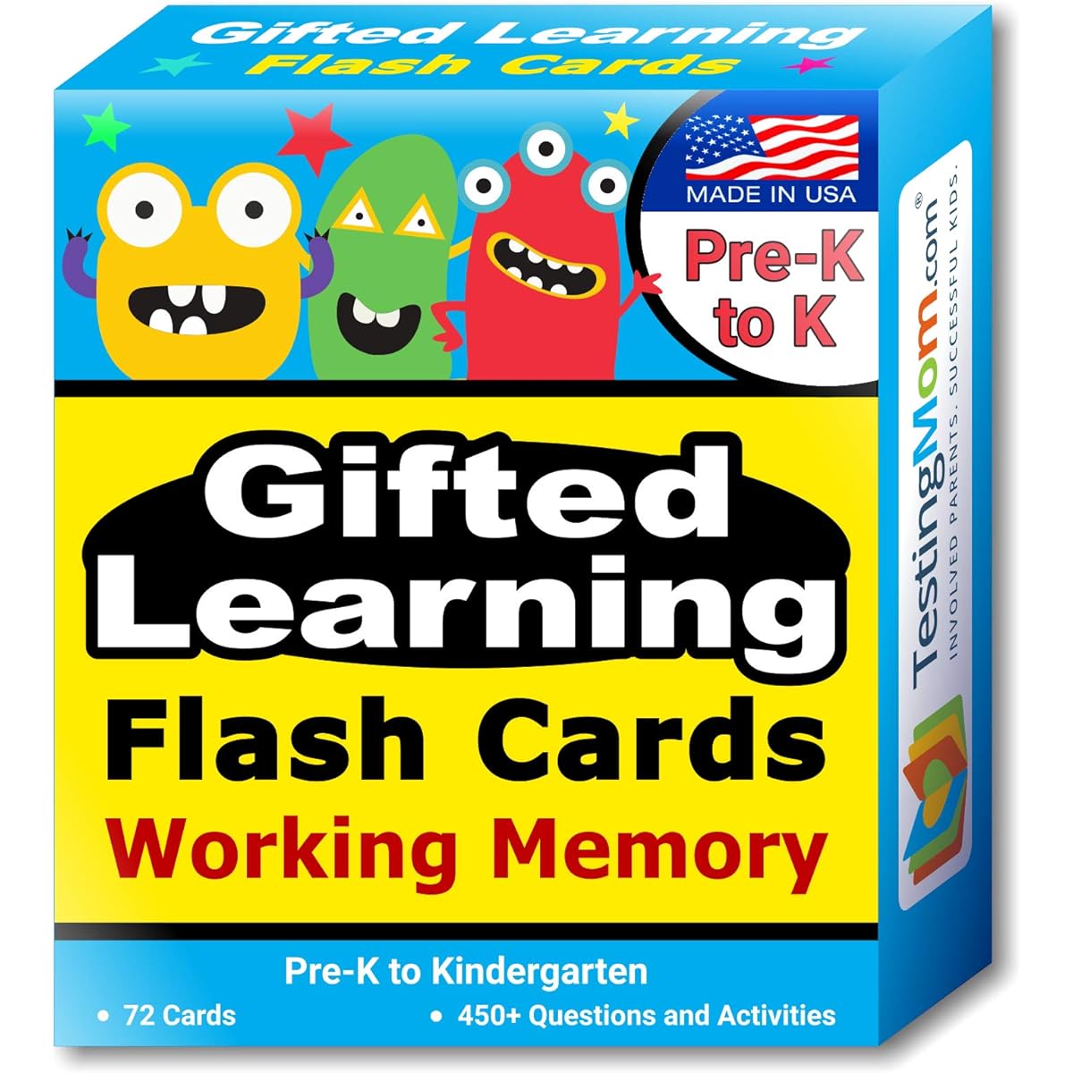Gifted Learning Flash Cards - Working Memory for Pre-K - Kindergarten - Gifted and Talented Educational Toy Practise for CogAT, OLSAT, Iowa, SCAT, WISC, ERB, WPPSI, AABL, Woodcock-Johnson and more