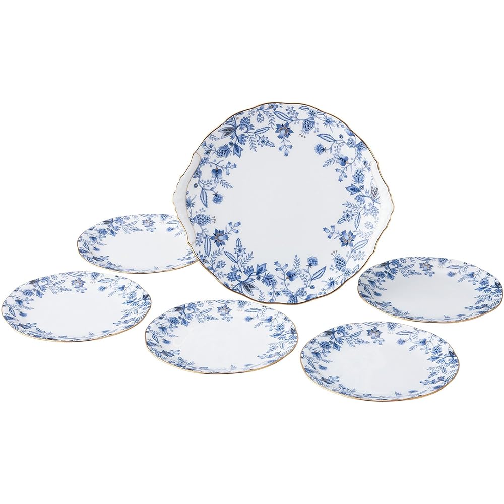 Noritake Plate 28cm Blue Sorrentino Bone China T58119A/4562