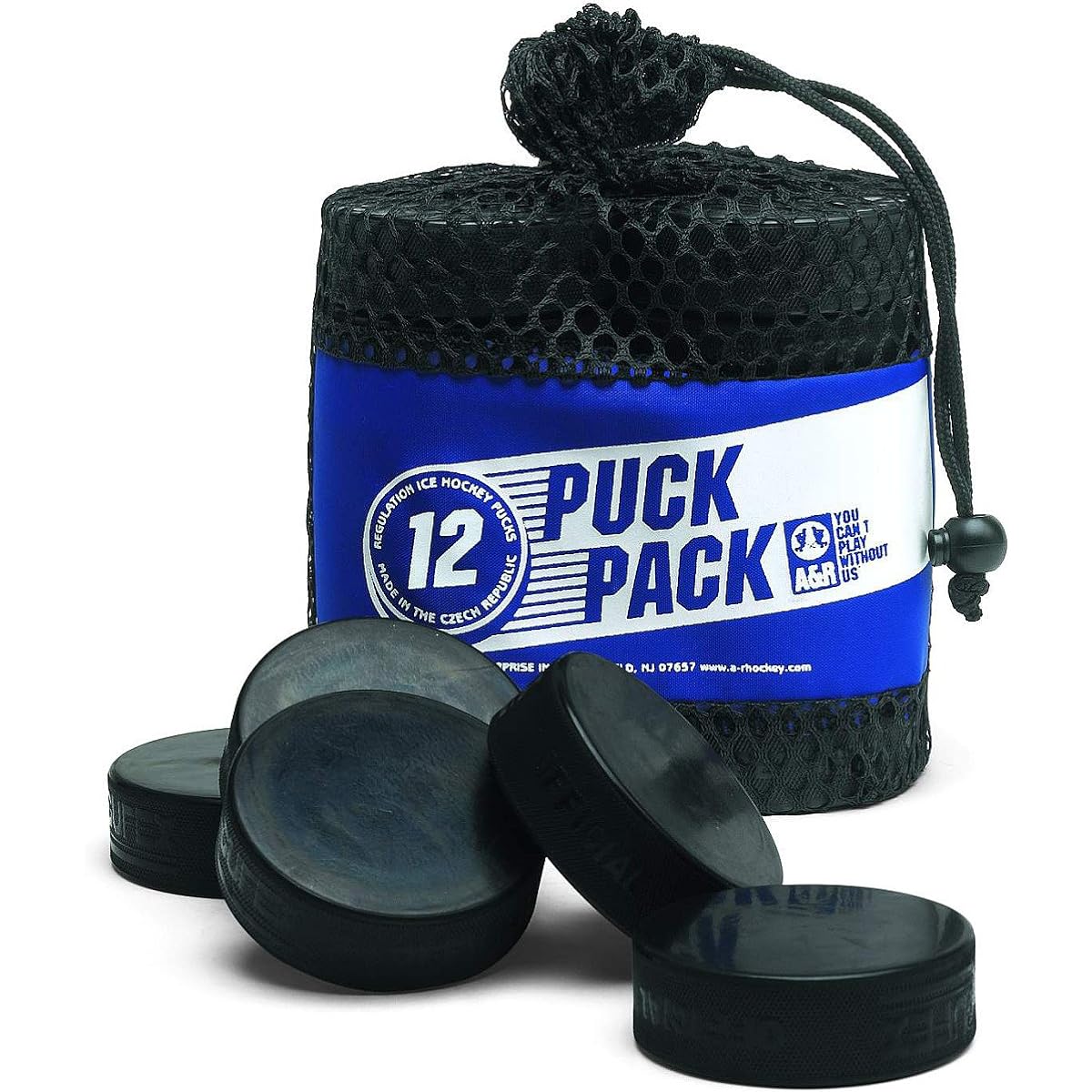 A&R Sports Sponge Puck (Pack of 12) [Parallel Entry]