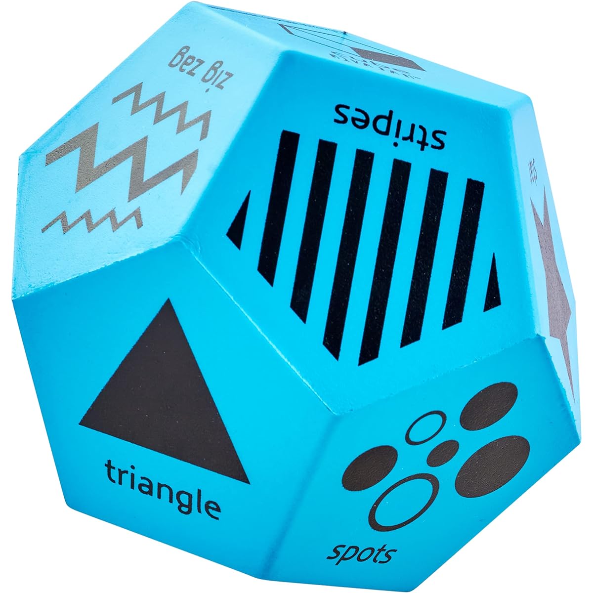 Rivajam Shapes and Patterns in Nature Jumbo Foam Dice for Toddlers - Preschool Learning Activities and Pattern Recognition Resources for Kindergarten