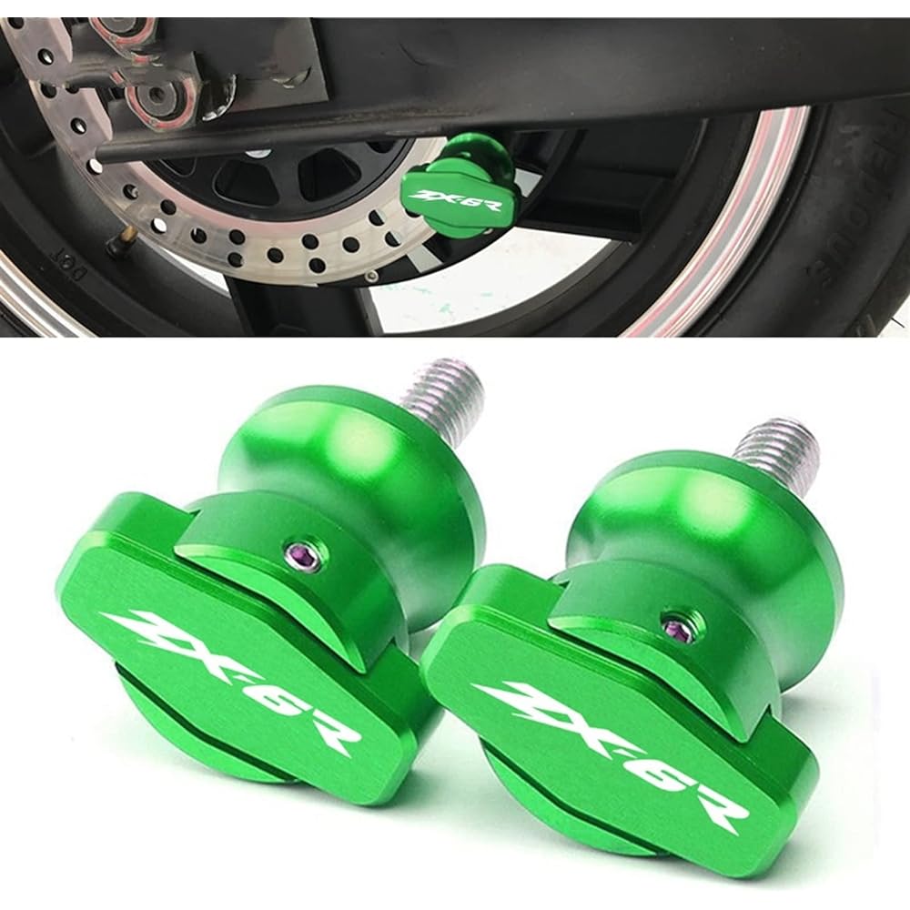Uminino 8mm Motorcycle CNC Accessories Frame Stand Screw Swing Arm Spool Slider Change Fit Kawasaki Ninja ZX6R ZX-6R ZX600 2015-2020 Swing Arm Slider Spool (Size : 8M Blue)