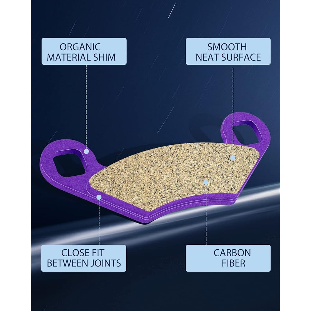 ECCPP FA159 Replacement Brake Pad Kit for 2002-2006 Polaris Magnum,2007-2008 2010-2011 Polaris Scrambler,2002-2008 Polaris Sportsman,2005-2011 Polaris Trail Boss