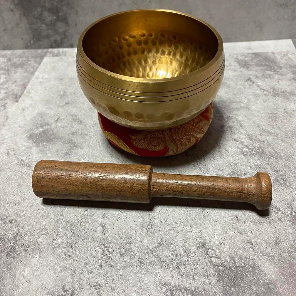 Healing and Meditation Item Singing Bowl Set Red