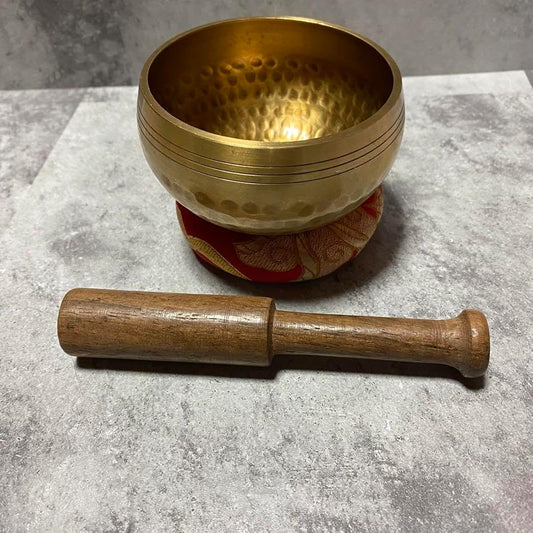Healing and Meditation Item Singing Bowl Set Red