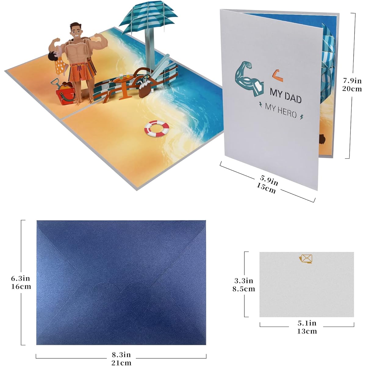 Magic Ants 3D Pop Up Father's Day Card Birthday Greeting Pop Up Card from Daughter Son
