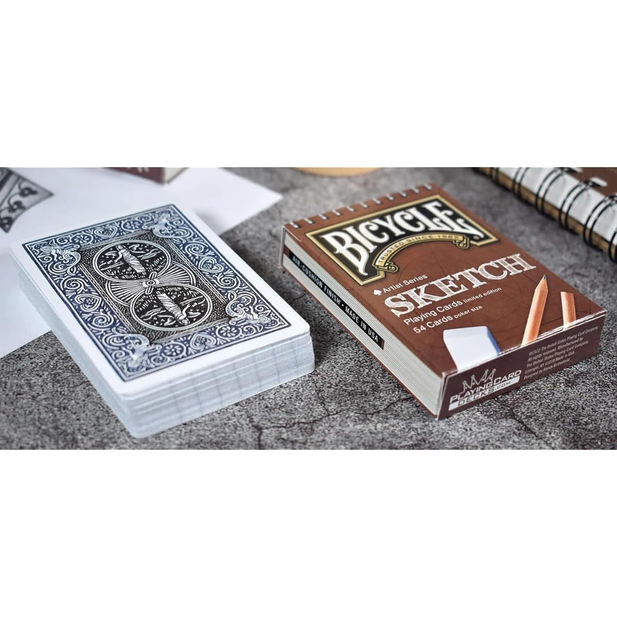 Sketch Bicycle Playing Cards