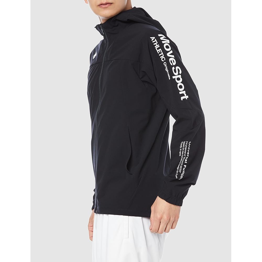 [DESCENTE] Men's Windbreaker Water Repellent Lightweight Stretch MOVESPORT Airy Transfer with Hood