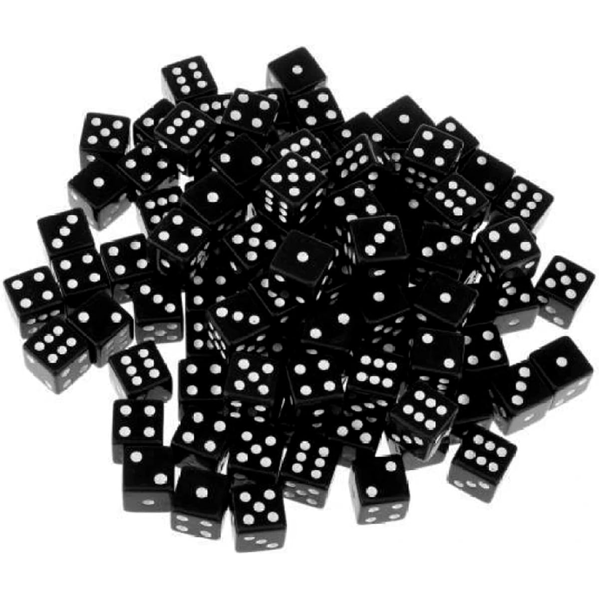 Tytroy 16MM 100 Count Black Dice