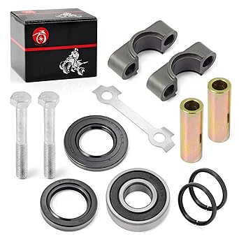 Steering Stem Bushing Seal Collar Bolt Bearing Oil Seal Kit for Yamaha Banshee Blaster Grizzly Raptor Warrior YFM 80 125 200 250 350 400 450 550 600 660 700 YFZ 450 1UY-23812-00-00 93 112-3 1011-00