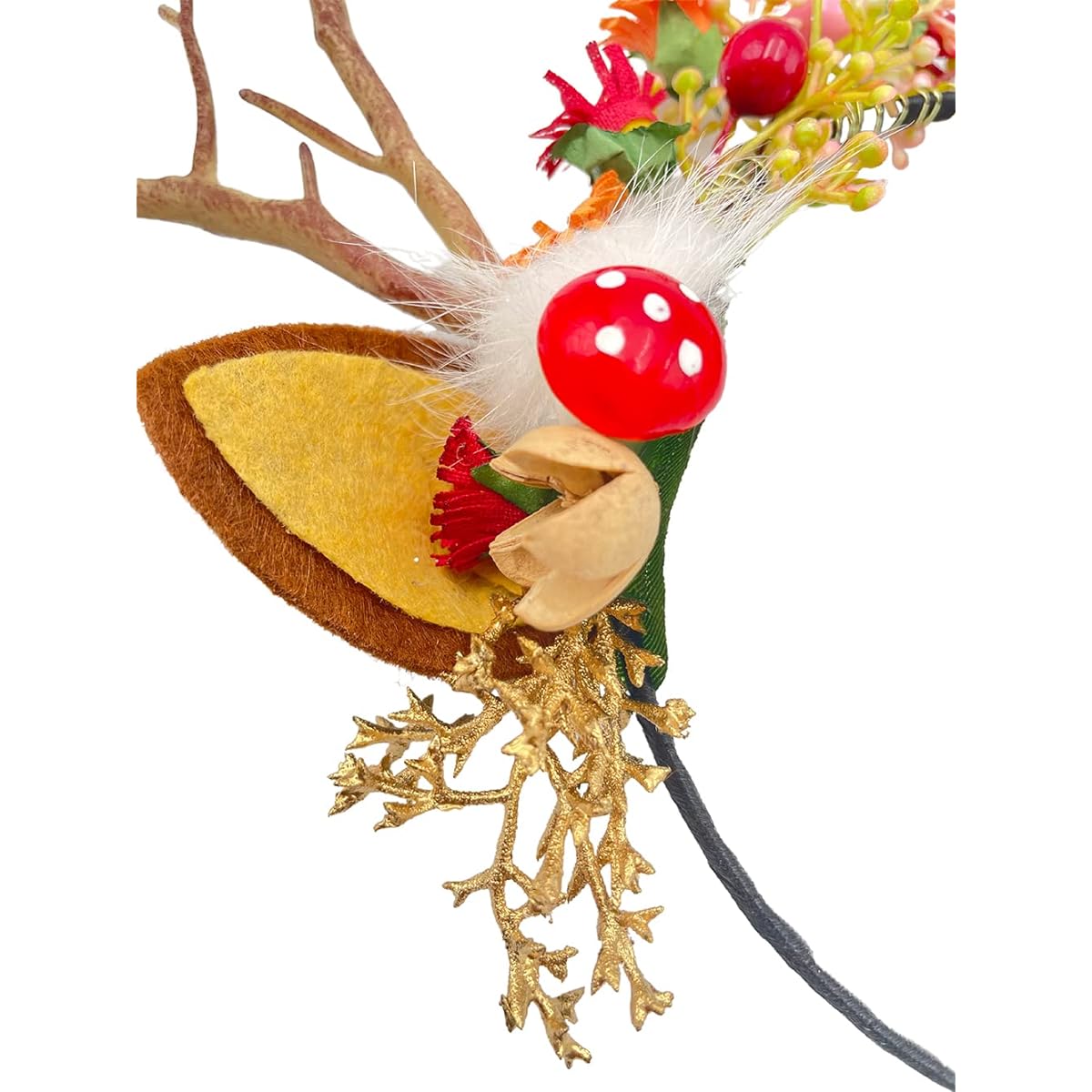 Kimglurs Christmas Girl Headwear Handmade Headdress Party Snowman Antler Headband for Kids Adults (Hairband