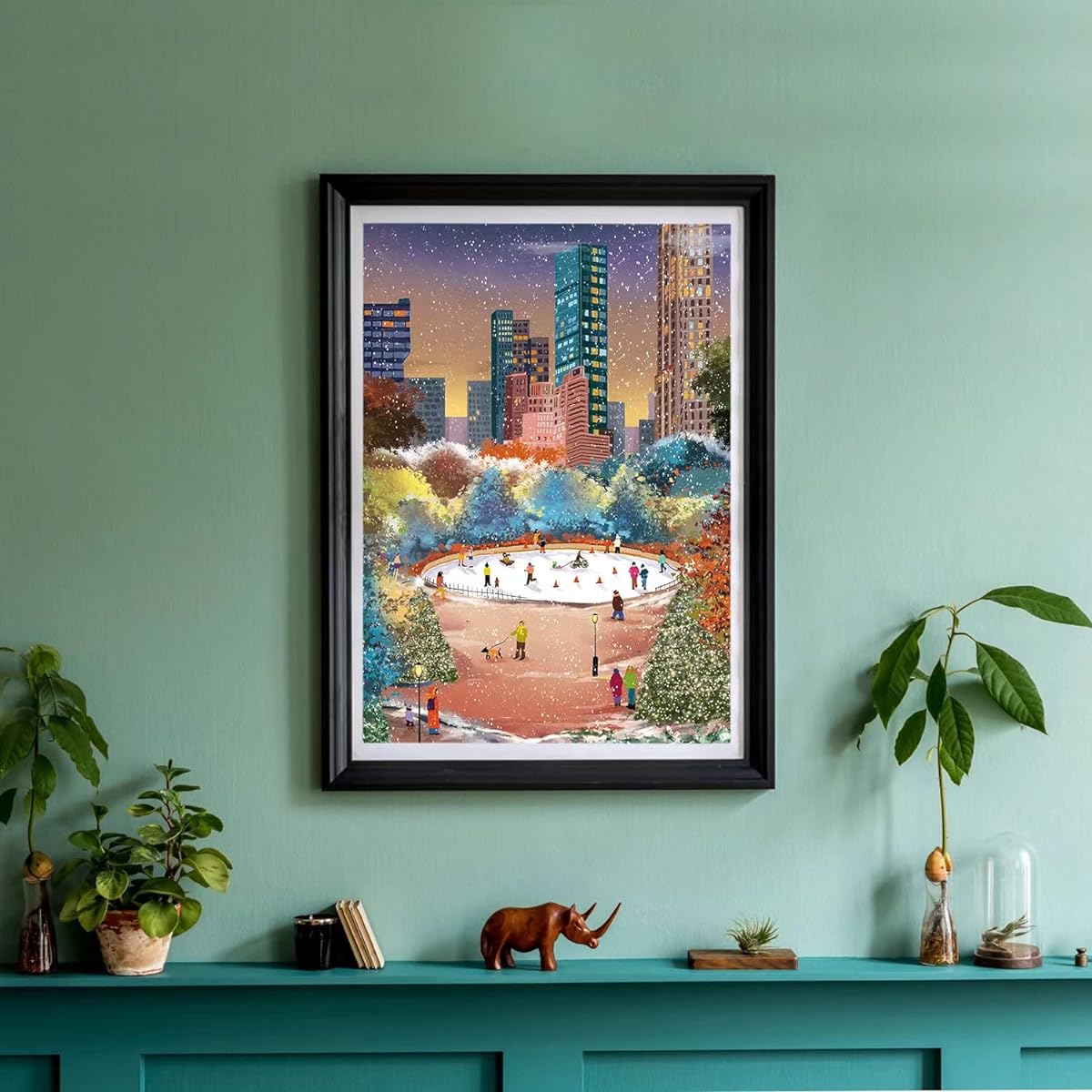 500 Piece Jigsaw Puzzle for Adults, Kids, and Teens - Gift Present - Central Park in Winter (Central Park)