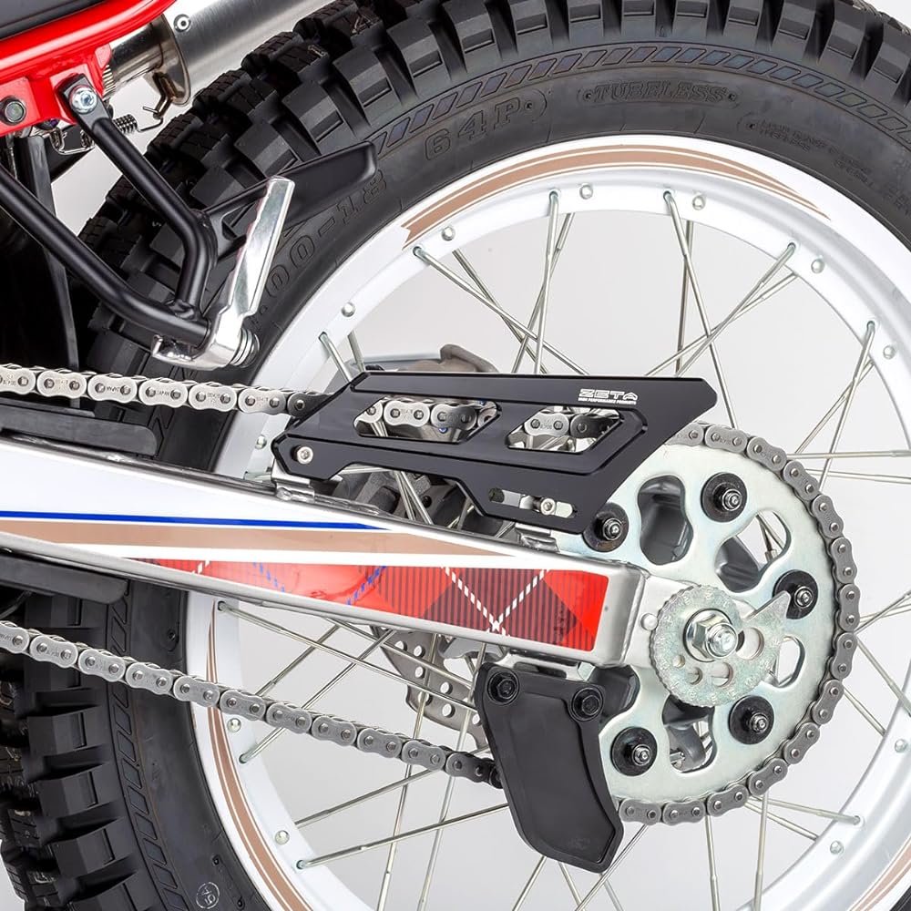 ZETA RACING Heel Guard Black SEROW250, SEROW225, WR250R/X, CRF250L/M/RALLY, AFRICA TWIN, XL750 TRANSALP…etc Contact Prevention High Strength Aluminum Alloy Dress Up SEROW Africa Twin Transalp Dirt Freak Dirtfreak ZE81-2051