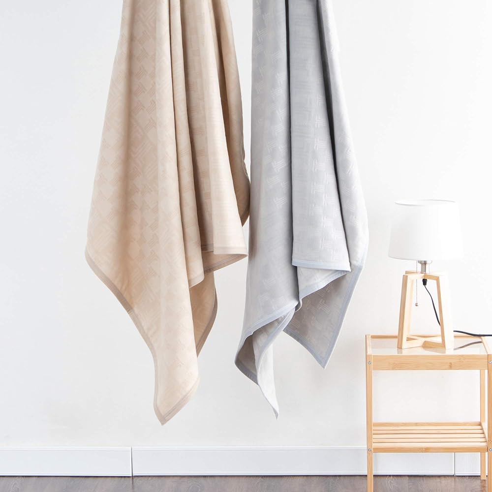 Showa Nishikawa Cotton Blanket Beige Single 140 x 200cm LANVIN Collection Cotton Blanket Harmony 2230123350234