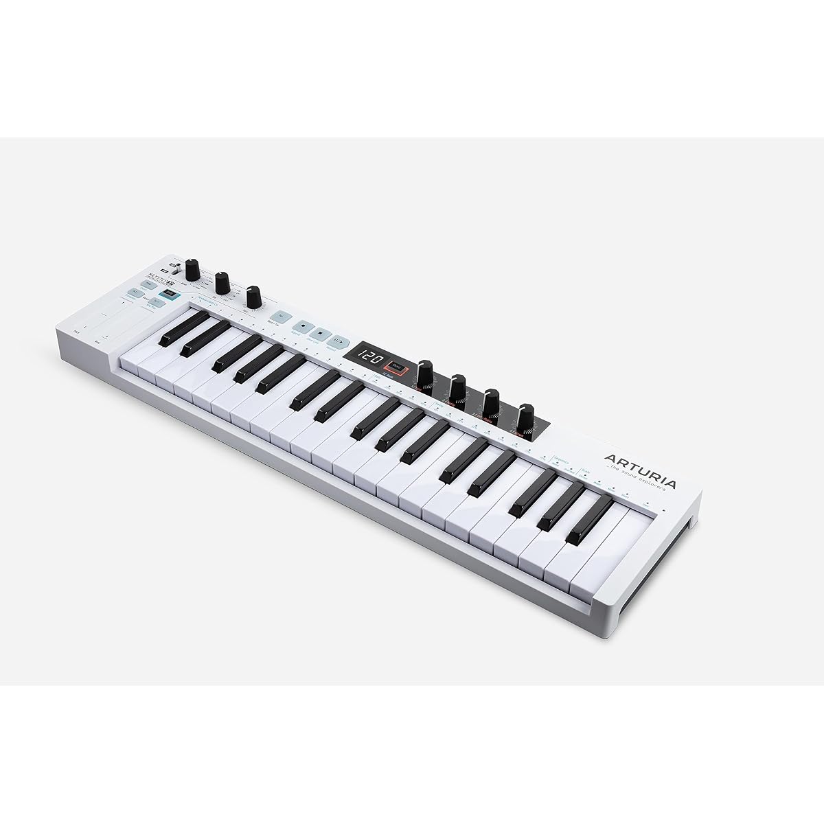 Arturia KeyStep 37 Controller & Sequencer 37-Key MIDI Controller with Polyphonic Step Sequencing, Chord/Arpeggiator Modes, Capacitive Pitch/Mod Strips, CV/Gate, 5-Pin, MIDI, USB