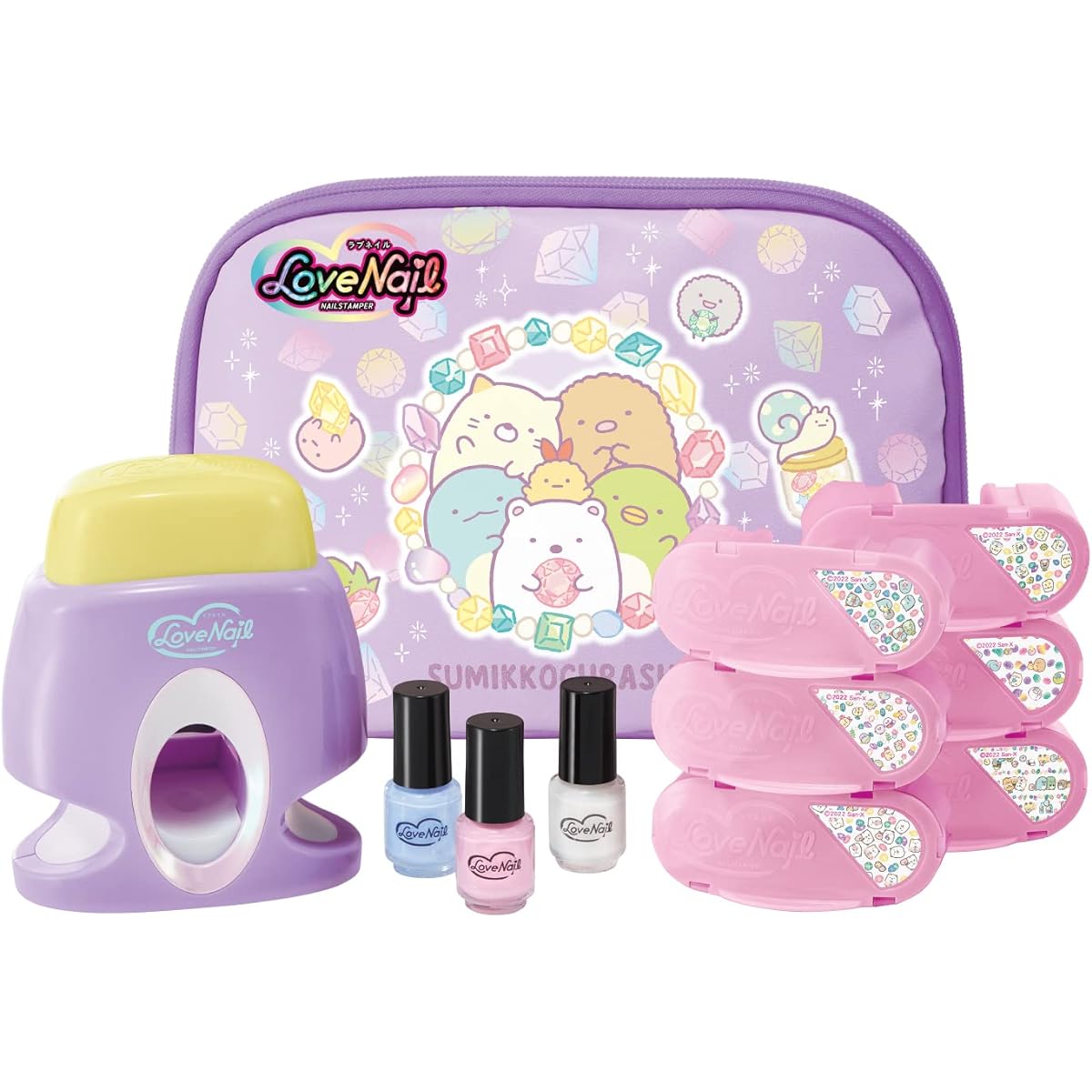 Agatsuma Love Nail Nail Stamper Sumikko Gurashi DX Set [2022] Purple