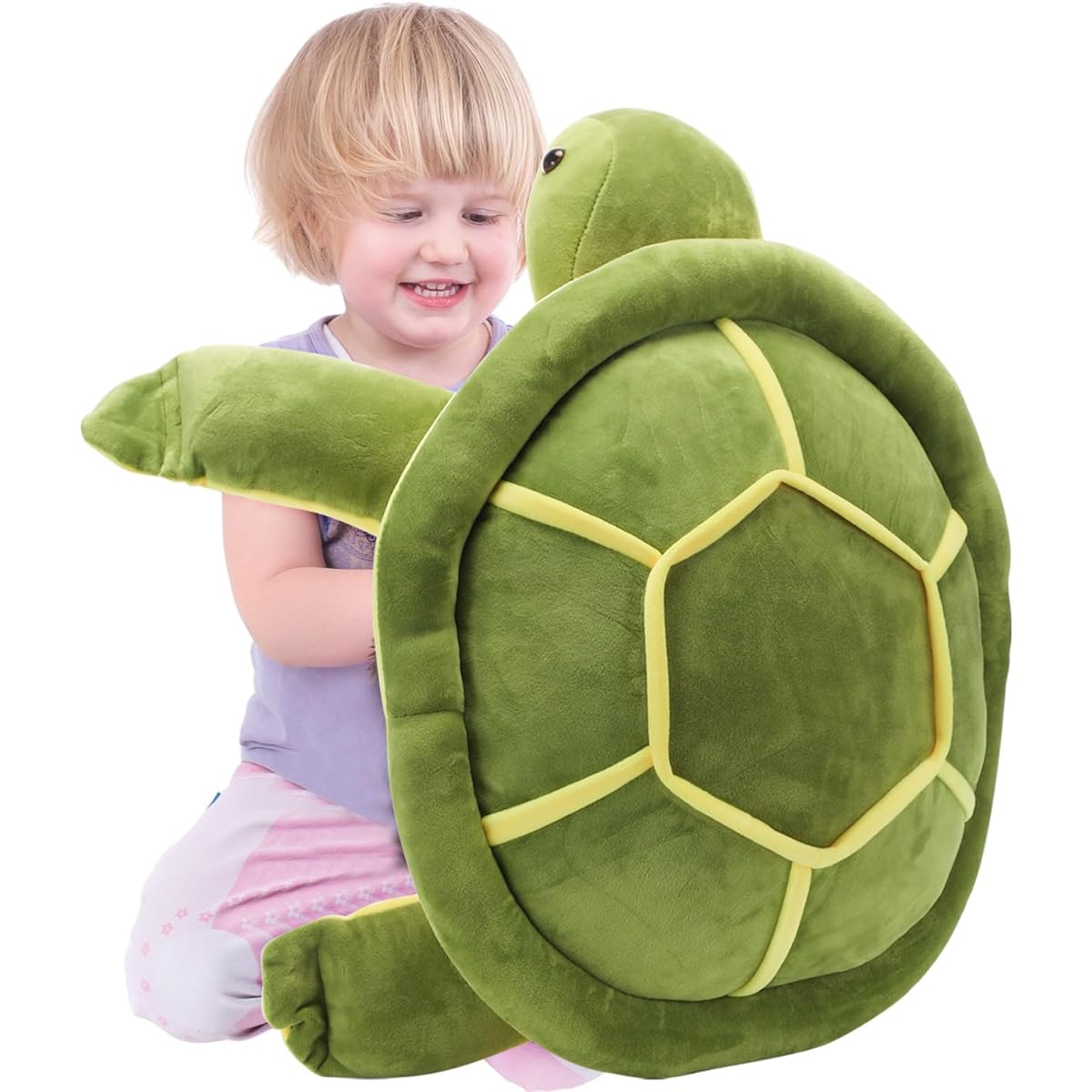 Liliful Giant Sea Turtle Plush Toy Green Soft Stuffed Sea Turtle Large Stuffed Turtle Pillow Kids Girls Boys Stuffed Turtle Gift Christmas Valentine Birthday (28inch)