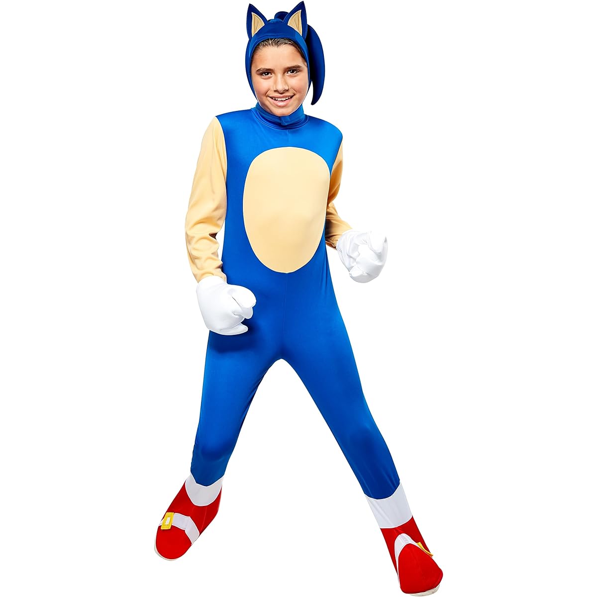 Sonic the Hedgehog Costume, Costume for Boys Game Character DLX. SONIC Size: M