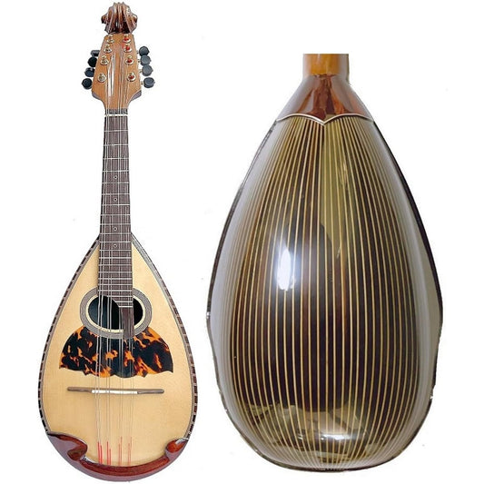 Alulu Solid Spruce + Rosewood/Maple Solid Violin Head NBMI Mandori (Indian Rosewood)