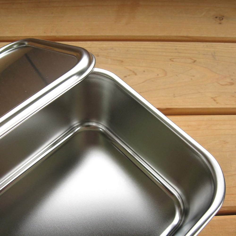 Nagao Tsubame Sanjo Deep Type Bat 43.5cm Square Storage Container 18-8 Stainless Steel No. 11 Made in Japan